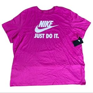 Nike Graphic Just Do It Logo Tee Men’s T-Shirt, Purple,